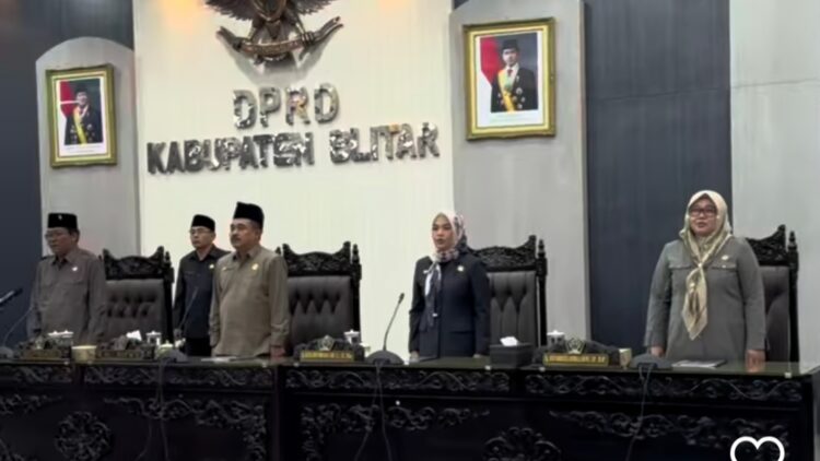 Gelar Rapat Paripurna, DPRD Kabupaten Blitar Bahas penetapan 3 Raperda